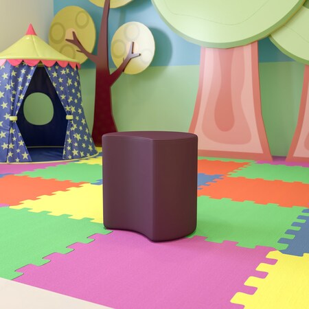 Flash Furniture Soft Seating Flexible Moon for Classrooms and Common Spaces - 18" Seat Height (Purple) ZB-FT-045C-18-PURPLE-GG